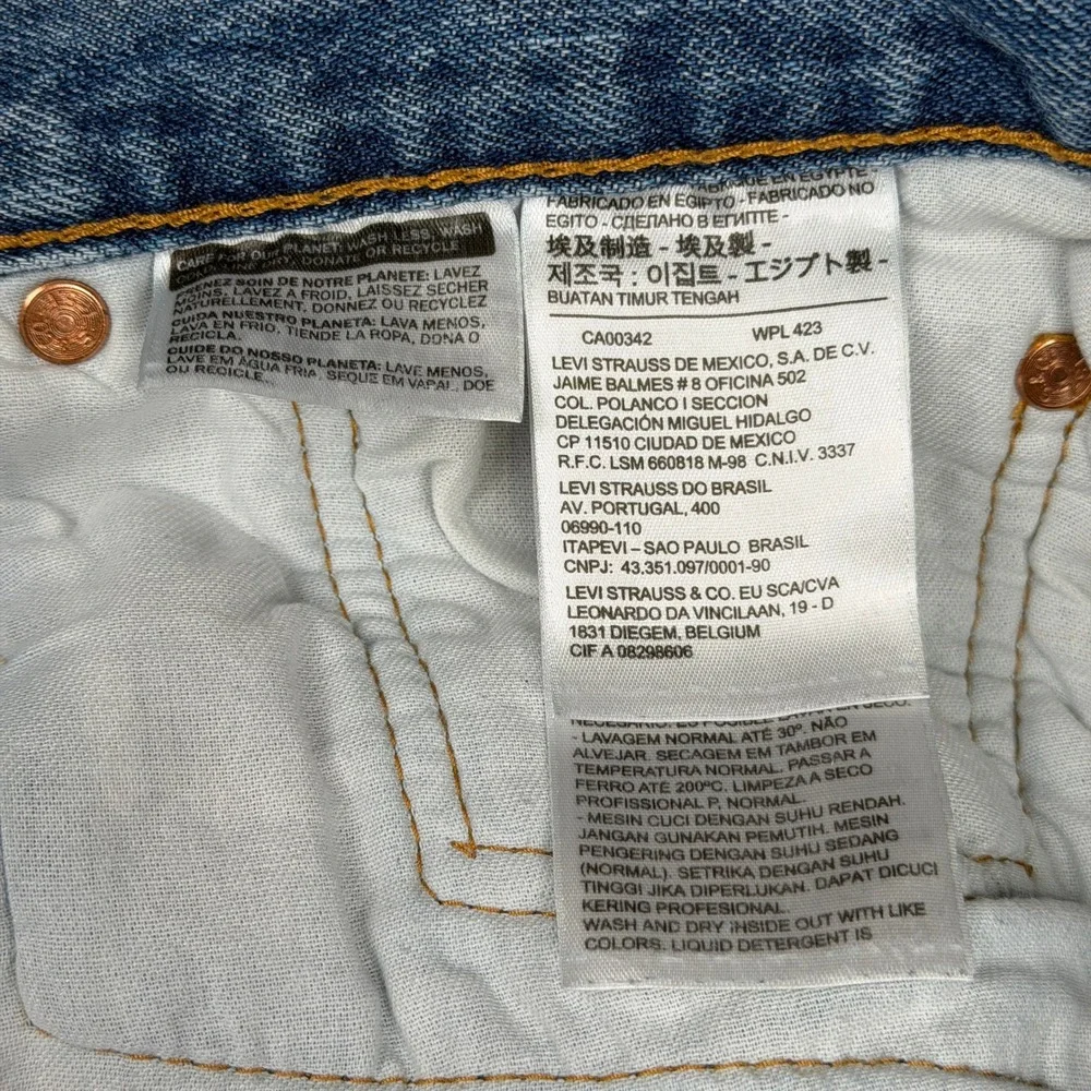 Levi's 501 Original Jeans Men's 40x36 Medium Stonewash Button Fly Straight